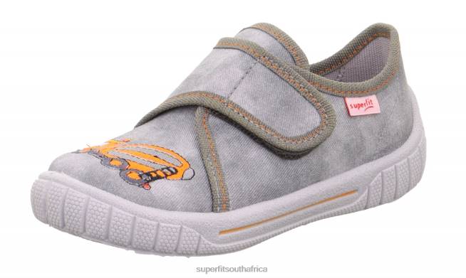 BILL - Slipper with Velcro Fastener Babies Grey NLL039 Superfit Slippers