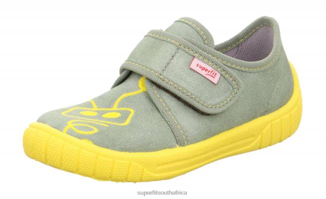 BILL - Slipper with Velcro Fastener Babies Light Green NLL099 Superfit Slippers