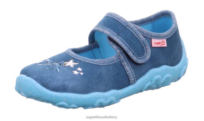 BONNY - Slipper with Velcro Fastener Babies Blue NLL0106 Superfit Slippers