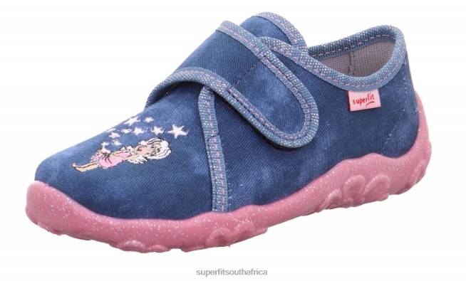 BONNY - Slipper with Velcro Fastener Babies Blue NLL0133 Superfit Slippers