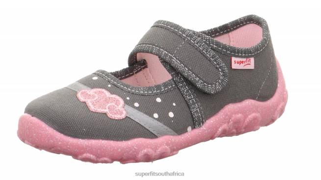 BONNY - Slipper with Velcro Fastener Babies Grey NLL061 Superfit Slippers