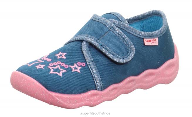 BUBBLE - Slipper with Velcro Fastener Babies Blue NLL029 Superfit Slippers