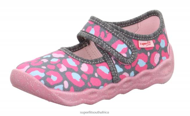 BUBBLE - Slipper with Velcro Fastener Babies Grey/Multicoloured NLL010 Superfit Slippers