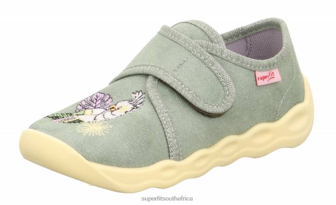 BUBBLE - Slipper with Velcro Fastener Babies Light Green NLL08 Superfit Slippers