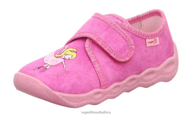 BUBBLE - Slipper with Velcro Fastener Babies Pink NLL0102 Superfit Slippers