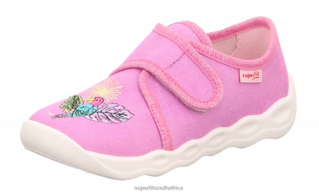 BUBBLE - Slipper with Velcro Fastener Babies Pink NLL056 Superfit Slippers