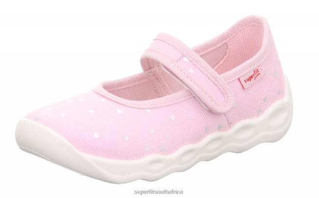 BUBBLE - Slipper with Velcro Fastener Babies Pink/Silver NLL050 Superfit Slippers