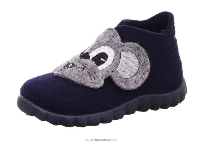 HAPPY - Slipper with Velcro Fastener Babies Ocean/Combi NLL0139 Superfit Slippers