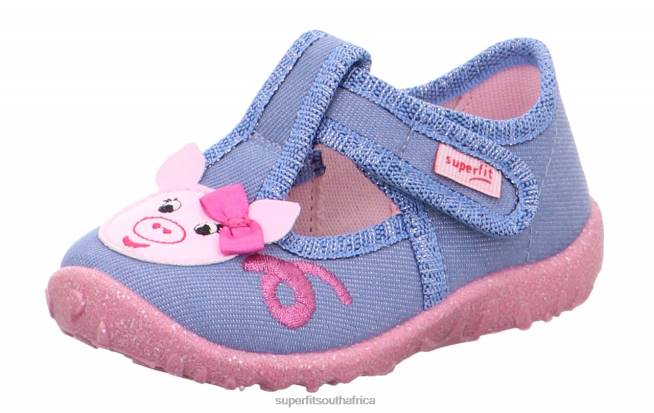 SPOTTY - Slipper with Velcro Fastener Babies Blue NLL0137 Superfit Slippers