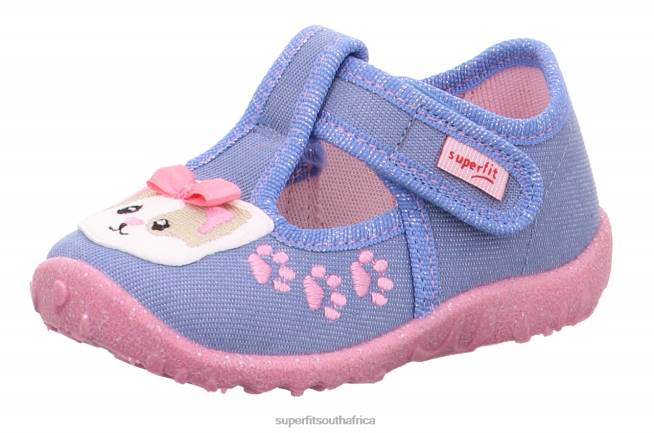 SPOTTY - Slipper with Velcro Fastener Babies Blue/Pink NLL054 Superfit Slippers