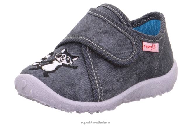 SPOTTY - Slipper with Velcro Fastener Babies Grey NLL0121 Superfit Slippers