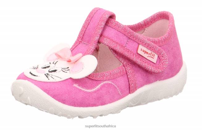 SPOTTY - Slipper with Velcro Fastener Babies Pink NLL083 Superfit Slippers