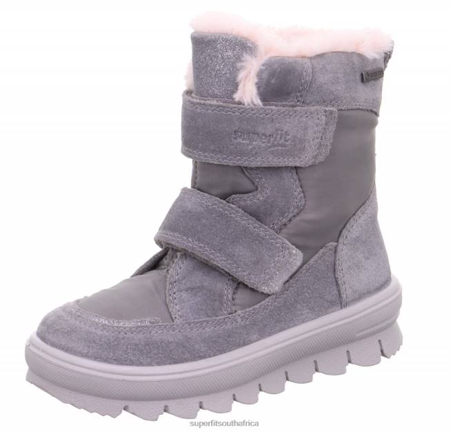 FLAVIA - Boot with Velcro Fastener Toddlers Light Grey NLL0694 Superfit Boots