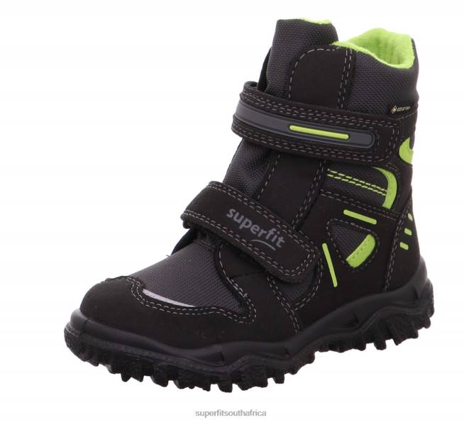 HUSKY - Boot with Velcro Fastener Toddlers Black/Green NLL0725 Superfit Boots