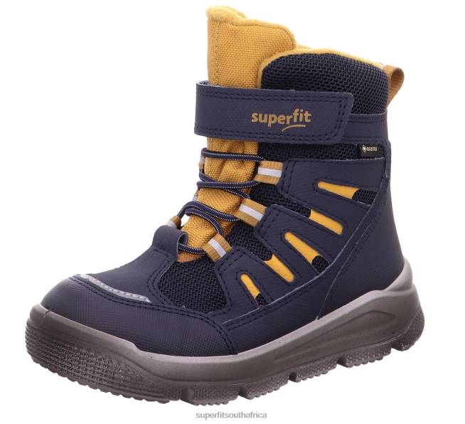 MARS - Boot with Velcro Fastener Toddlers Blue/Yellow NLL0739 Superfit Boots