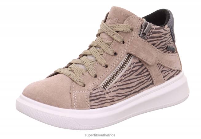 COSMO - Sneakers high with Zip Toddlers Beige NLL0854 Superfit High Sneakers