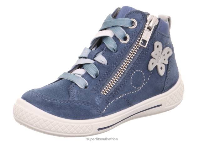 TENSY - Sneakers high with Zip Toddlers Blue NLL0779 Superfit High Sneakers