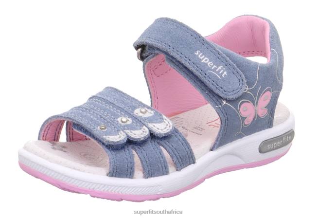 EMILY - Sandal with Velcro Fastener Toddlers Blue/Pink NLL0688 Superfit Sandals