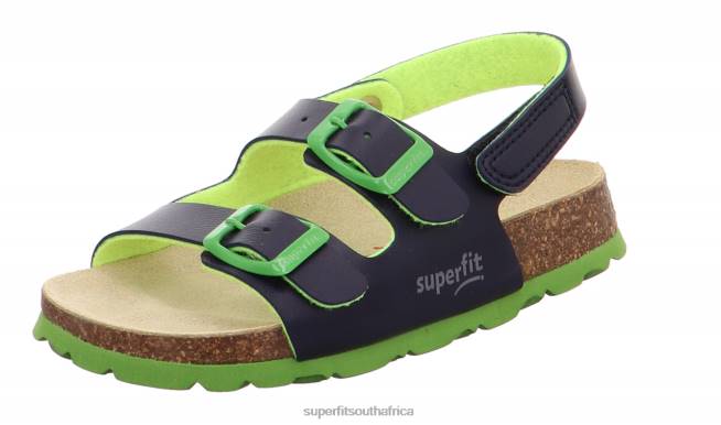 FUSSBETTPANTOFFEL - Sandal with Buckle Toddlers Blue/Green NLL0587 Superfit Sandals