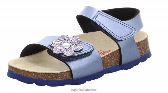 FUSSBETTPANTOFFEL - Sandal with Velcro Fastener Toddlers Blue NLL0631 Superfit Sandals