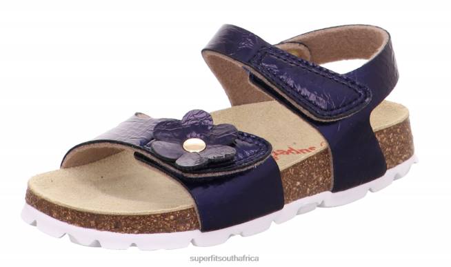 FUSSBETTPANTOFFEL - Sandal with Velcro Fastener Toddlers Blue NLL0634 Superfit Sandals