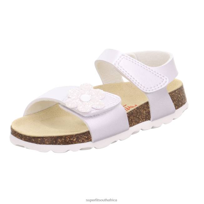 FUSSBETTPANTOFFEL - Sandal with Velcro Fastener Toddlers White NLL0685 Superfit Sandals