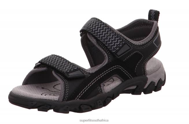 HIKE - Sandal with Velcro Fastener Toddlers Black NLL0615 Superfit Sandals