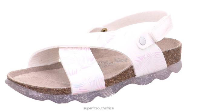 JELLIES - Sandal with Velcro Fastener Toddlers White/Silver NLL0603 Superfit Sandals