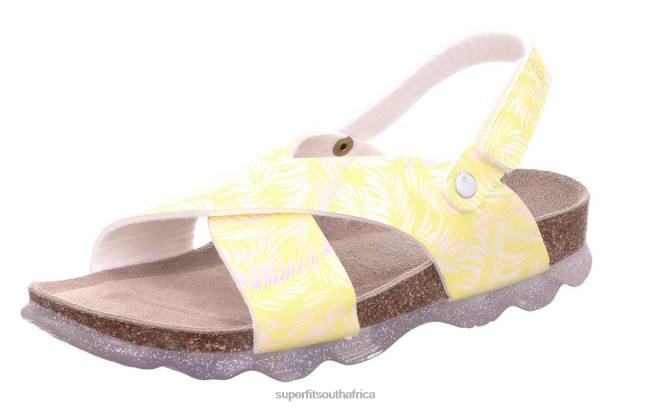 JELLIES - Sandal with Velcro Fastener Toddlers Yellow/Silver NLL0604 Superfit Sandals