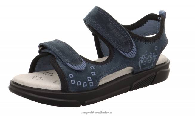 PIXIE - Sandal with Velcro Fastener Toddlers Blue NLL0611 Superfit Sandals