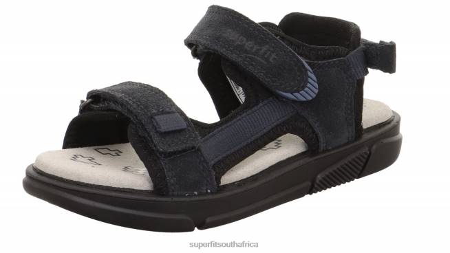 PIXIE - Sandal with Velcro Fastener Toddlers Grey/Black NLL0646 Superfit Sandals