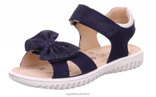 SPARKLE - Sandal with Velcro Fastener Toddlers Blue NLL0683 Superfit Sandals