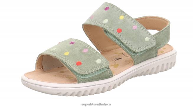 SPARKLE - Sandal with Velcro Fastener Toddlers Light Green NLL0643 Superfit Sandals