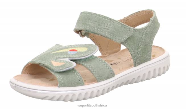 SPARKLE - Sandal with Velcro Fastener Toddlers Light Green NLL0672 Superfit Sandals