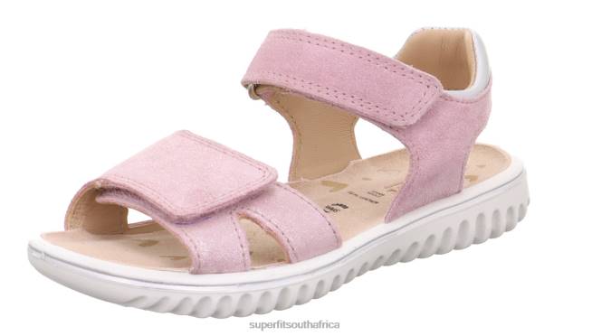 SPARKLE - Sandal with Velcro Fastener Toddlers Pink NLL0686 Superfit Sandals