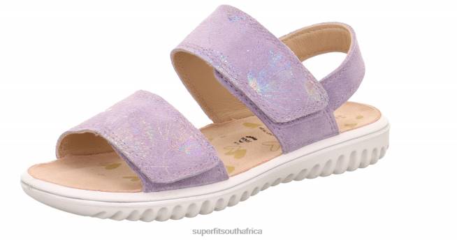 SPARKLE - Sandal with Velcro Fastener Toddlers Purple NLL0645 Superfit Sandals