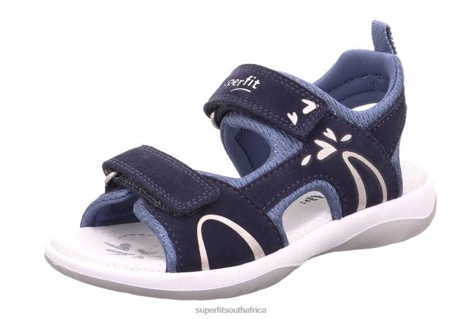 SUNNY - Sandal with Velcro Fastener Toddlers Blue NLL0614 Superfit Sandals