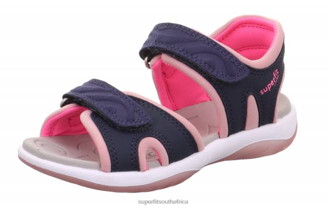 SUNNY - Sandal with Velcro Fastener Toddlers Blue/Pink NLL0657 Superfit Sandals