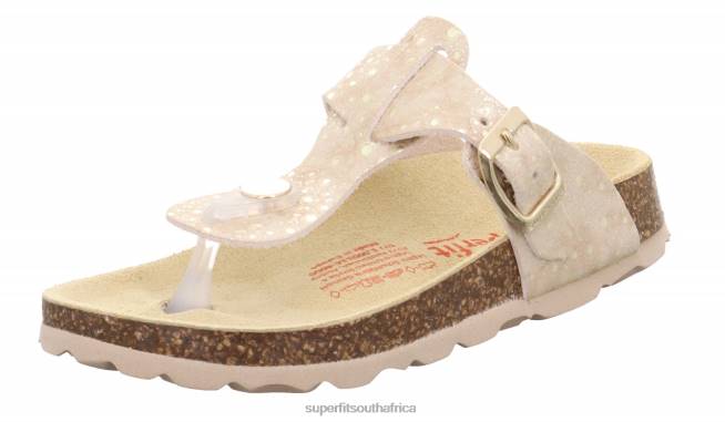 FUSSBETTPANTOFFEL - Slipper with Buckle Toddlers Beige NLL0567 Superfit Slippers