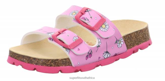 FUSSBETTPANTOFFEL - Slipper with Buckle Toddlers Pink/Multi Coloure NLL0556 Superfit Slippers