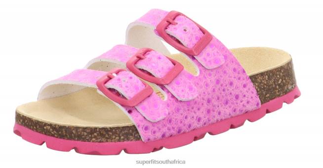 FUSSBETTPANTOFFEL - Slipper with Buckle Toddlers Pink NLL0588 Superfit Slippers