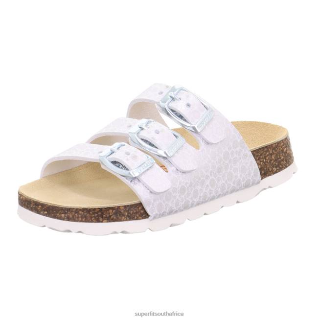 FUSSBETTPANTOFFEL - Slipper with Buckle Toddlers White NLL0554 Superfit Slippers