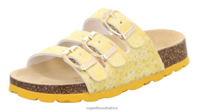 FUSSBETTPANTOFFEL - Slipper with Buckle Toddlers Yellow NLL0562 Superfit Slippers