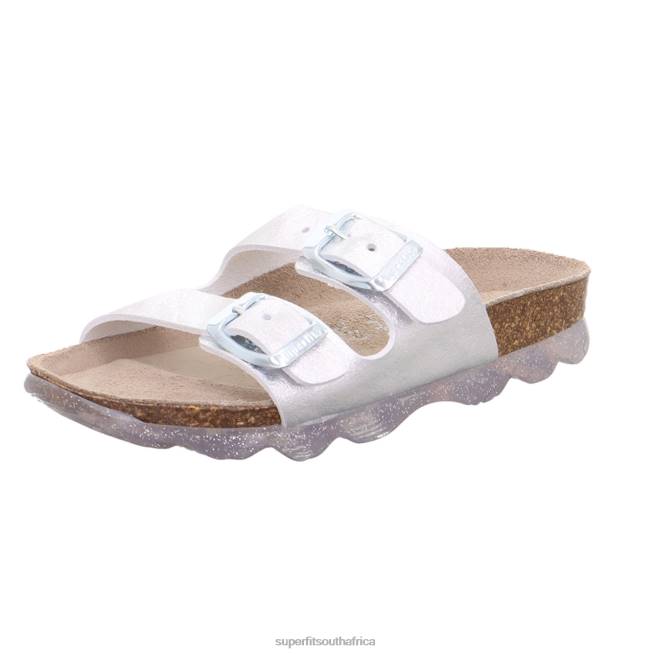 JELLIES - Slipper with Buckle Toddlers Silver NLL0552 Superfit Slippers